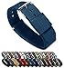 BARTON WATCH BANDS 22mm Steel Blue Standard Length Ballistic Nylon NATO® Style Straps