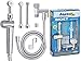 RinseWorks - Aquaus 360 Patented Hand Held Bidet Sprayer - NSF cUPC Certified for Legal Installation - 2 Backflows – Dual Pressure Controls - StayFlex Hose - 3 to 11 Inch Spray reach - 3 Year Warranty