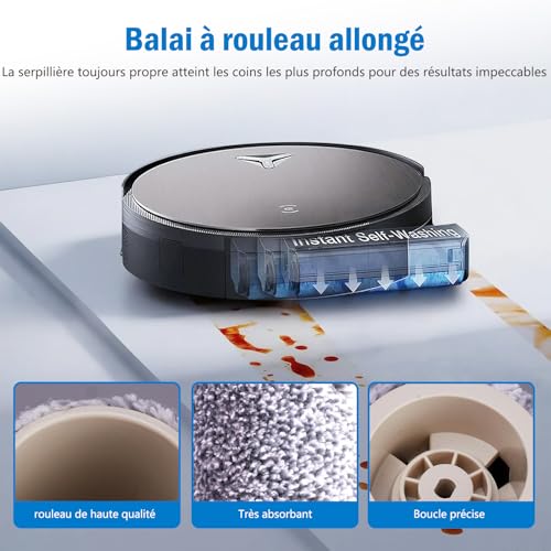 X11 accessori set per ECOVACS DEEBOT X11 OmniCyclone/X11 Pro Omni/X11 Pro/X9 Pro Omni robot aspirapolvere, pezzi di ricambio: 1 spazzola principale, 2 rulli di pulizia, 4 spazzole laterali, 4 filtri