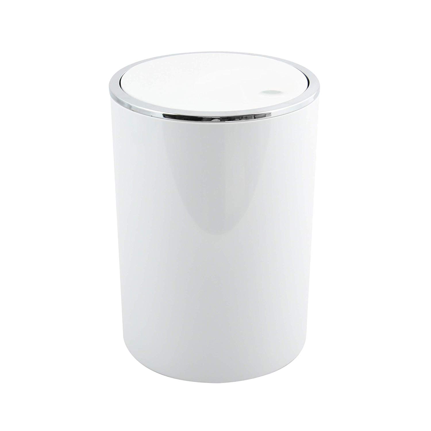 MSV Bin 6 Litres, ABS Plastic, KAMAKA Collection, White, Ø18.5 x 26 cm