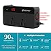 Quesvow 200W Car Power Inverter DC 12V to 110V AC Converter with 4 USB Ports 6.2A Charger Adapter