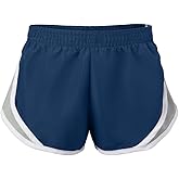 Soffe Women's Team Shorty Short, Navy/Silver/White, X-Small