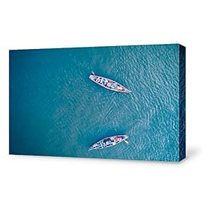 NWT Canvas Wall Art Sea Land View from...
