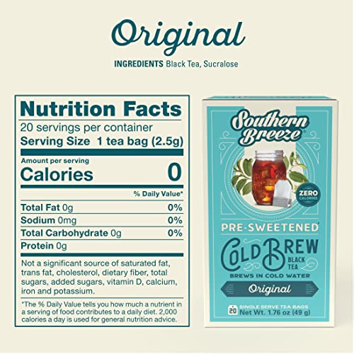 Southern Breeze Cold Brew Sweet Tea Original Iced Tea with Black Tea