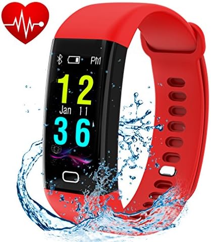 Fitness Tracker, Smart Watch Color Screen, Activity Tracker With Heart Rate Monitor, Calories track, Sleep Monitor, IP68 Waterproof Smart Bracelet Pedometer Wristband for Android and IOS