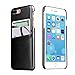 iPhone 8 Plus Leather Card Case - SOWOKO Slim iPhone 7 Plus Wallet Case, Credit Card Slots ID Holder Protective Phone Cover for Apple iPhone 8 Plus (2017) / iPhone 7 Plus (2016) - Black