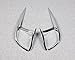Beautost Fit for Toyota Highlander 2015 2016 2017 2018 2019 Chrome Rear Fog Light Lamp Cover Trim