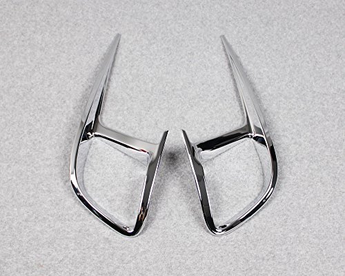 Beautost Fit for Toyota Highlander 2015 2016 2017 2018 2019 Chrome Rear Fog Light Lamp Cover Trim