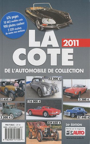 La  cote 2011 de l'automobile de collection