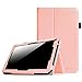 Fintie Premium PU Leather Cover for 10.1 Inch Tablet Inclu. iRULU eXpro X1s / X1 Plus 10.1, Dragon Touch A1 / A1X Plus 2016 Edition, ValuePad VP112 (Check Compatible List Below), Pink