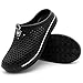 IVAO Unisex Garden Clog Shoes sandal Quick Drying Black 10 B(M) US Women / 8.5 D(M) US Men
