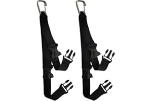 Sexyppl 2Pcs Scuba Fin Holder & Mask Clip，Diving Fins Keeper and Mask Clip with 2 Quick-Release Loop Lanyard Webbing Strap, Scuba Diving Accessories