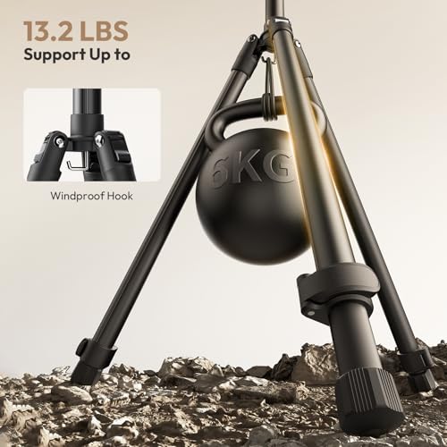 ULANZI T270 Light Stand - 8.8FT/270cm Adjustable Photography Light Stand Tripod, Aluminum Portable Studio Lighting Stand for Softbox, LED Video Light, Reflector, Strobe, Photo Video Photography
