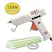 UOHGDPY Hot glue gun， professional adjustable temperature hot glue gun 150 w 12 glue stick - interchangeable nozzles suitable for home repair computer electronic maintenance and crafts DIY project