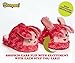 Stompeez Animated Shopkins Pink Bun Bun Plush Slippers - Ultra Soft and Fuzzy - Ears Flap as You Walk - Medium - by