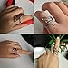 Amkaka Vintage Titanium Steel Octopus Sea Monster Squid Kraken Punk Antique Ring Adjustable