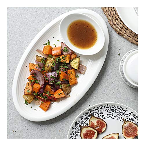 DOWAN Oval Serving Platters 12 Inches Serving Plates, Oval Dinner