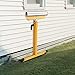 TUFFIOM Roller Stand, Folding Material Support Pedestal Height Adjustable Portable, 132lbs Weight Capacity, Work with Table Miter Saws for Log Timber Firewood