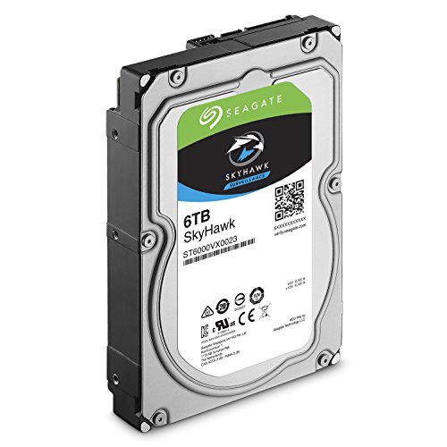 Seagate SkyHawk 6TB Surveillance Hard Drive - SATA 6Gb/s 128MB Cache 3.5-Inch Internal Drive (ST6000VX0023)