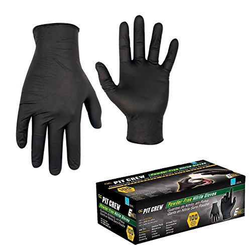 Clc Work Gear 2337L Black Nitrile Disposable Glove, Box Of 100 - Large