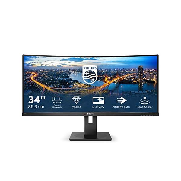 Philips-345B1C-34-inch-Curved-WQHD-Monitor-100Hz-4ms-VA-Speakers-Height-Adjust-Power-Sensor-USB-Hub-3440-x-1440-WQHD-300-cdm-HDMIDPUSB-BUSB-32 Philips 345B1C - 34 inch Curved WQHD Monitor, 100Hz, 4ms, VA, Speakers, Height Adjust, Power Sensor, USB Hub (3440 x…