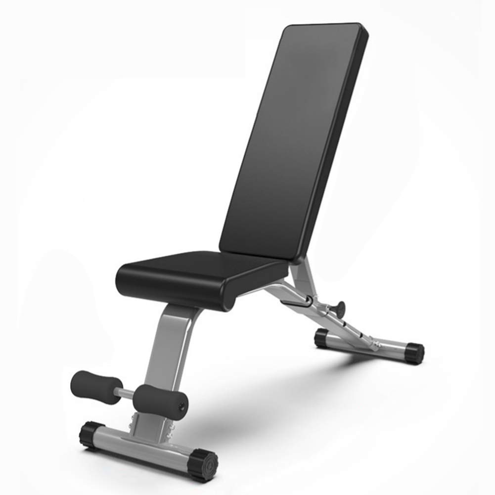 ヘビーデューティユニセックスアダルトアジャスタブルユーティリティベンチフィットネスオールインワンベンチ トレーニングウエイトシットアップ ベンチワークアウト フラットインクライン辞退マルチユースエクササイズホームジム トレーニングベンチ B07mlfcqzr