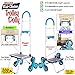 dbest products Stair Climber Bigger Trolley Dolly, Moroccan Tile Grocery Shopping Foldable Cart Condo Apartment