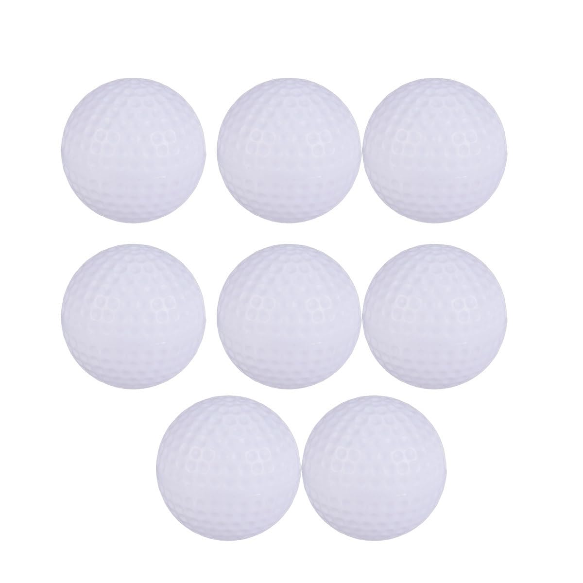 Toyvian 8Pcs Kids Golf Balls Plastic Lightweight Indoor Outdoor Practice Balls Safe Swing Training Golf Toys for Children