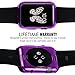 [Heavy Duty] Apple Watch 1 / 2 / Nike+ Case by DidaDi, 38 mm Full TPU Protective Gear of iWatch. Dustproof, Splash Waterproof in sports. Anti Scratch Protection Cover Solid Accessories! - Purple