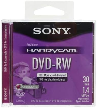 Sony DVD-RW Mini Disc 1.4GB 30 Min Rewritable for Mini Disc DVD Players