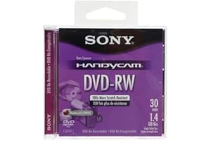 Sony® DVD-RW Mini Recordable disc DISC,DVD-RW,8CM,30M,1.4GB 7107