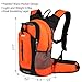 Infun GELINDO Insulated Hiking Hydration Pack - 2.5L Orange Hiking & Climbing Hydration Pack with Insulated Water Bladder