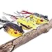 Sougayilang Hollow Frog Fishing Lures Soft Topwater Baits with Tackle Box for Bass Snakehead Saltwater Freshwater Fishing (9Pcs Frog Lures)