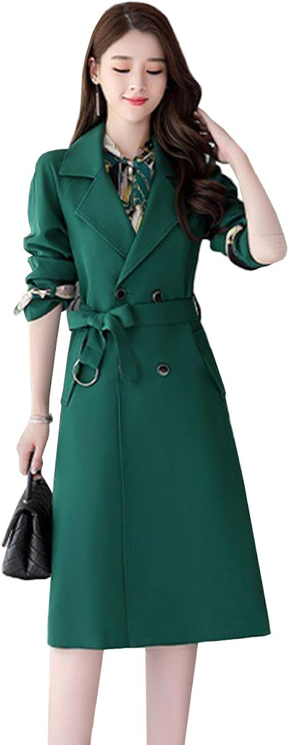 Amazon Jpバレンタインデー トレンチコート レディース シフォンワンピース 2点セット パーティードレス コート ジャケット ロング丈 スプリングコート アウター ビジネスコート 薄手 通勤 通学 パーティー お出かけ 春 秋 コート ジャケット 通販