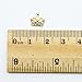 So Beauty 10pcs Alloy 3D Rhinestone Golden Crown Nail Art Tips Slice DIY Decoration