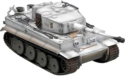 German Heavy Tank Tiger I Panzer in WWII, Display Pre-Built Model (Die cast &amp; Plastic 1/72 Scale) - Snowfield Camouflage