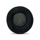 BRAINWAVZ Round Velour Memory Foam Earpads - Suitable Many Large Headphones - SteelSeries, HD668B, ATH, AKG K553, HifiMan, ATH, Philips, Fostex, Sony Ear Pad & More