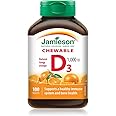 Jamieson Chewable Vitamin D3 1,000 IU - Natural Tangy Orange, 100 Count (Pack of 1)