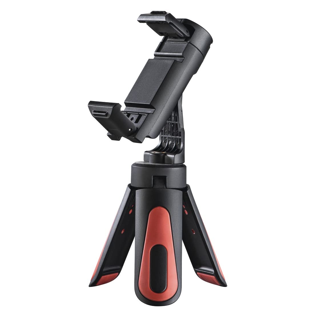 Hama Phone Tripod (Mini tripod with phone holder selfies, rotatable tiltable, landscape and portrait mode, travel tripod, fits smartphones with a width of 5.8 to 8.5 cm, 1/4-inch screw)