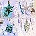 ITART 122ct Christmas Tree Ornaments Decorations Assortment Including Tree Topper Balls Snowflakes Stars Pine Cones Miniature Gift Boxes Tinsel and Beads Garlands Finial (Silver and Blue)