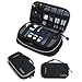 BAGSMART Electronic Organizer Travel Cable Organizer Bag Portable Electronic Accessories Bag for Cable, USB, Black and Grey