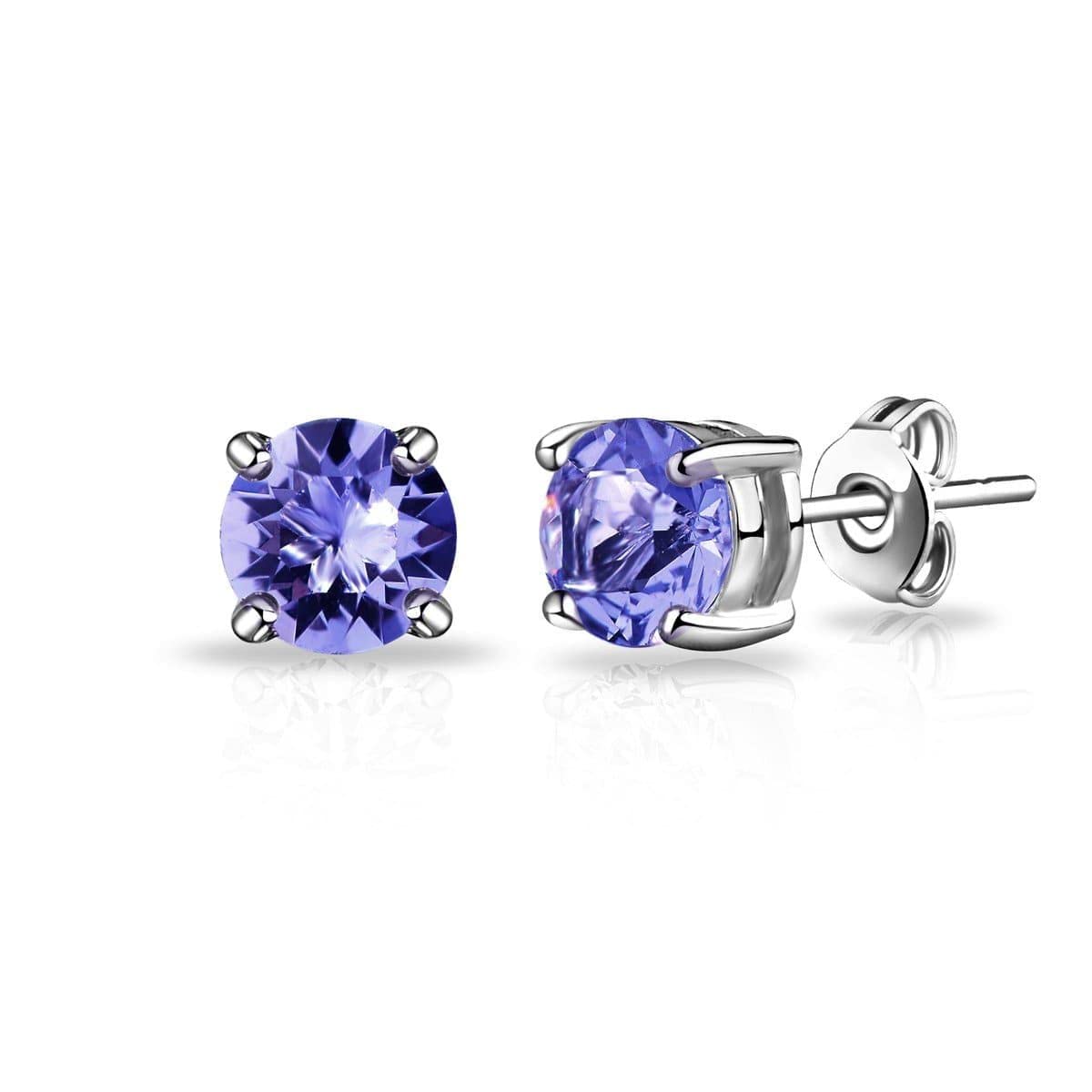 Philip Jones Light Purple Stud Earrings Created with Zircondia® Crystals