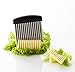 triangle Crinkle Cutter - Ultra-Sharp Stainless Steel - Creates Julienne Strips, Waffle Cuts & Fancy Wavy Edges - GreenGrip Handle - Dishwasher Safe