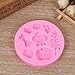 BESTONZON Halloween Vegetable Pumpkin Fondant Cake Mold Silicone Chocolate Mould Sugarcraft Decoration Baking Mould (Pink)