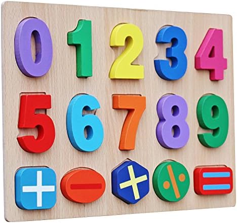 Timy Kids Numbers Wooden Learning Puzzle Board
