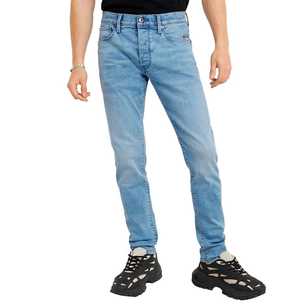 G-STAR Raw Men’s 3301 Slim Fit Denim Jeans,Light Aged,36W x 38L