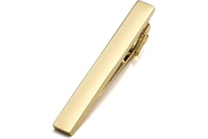Jovivi Personalized Custom Tie Clip Bar for Men Engraved Tie Clips Pin, Groomsmen Mans Fathers Day Wedding Gift