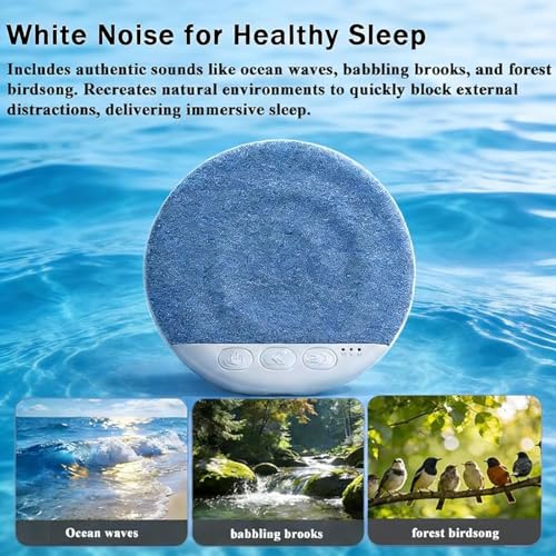 Last page® 2026 New Bluetooth Sleep Pillow Speaker, Wireless White Noise Pillow Speaker with Timer, Ultra-Thin Stereo Bass Private Sleep Speaker for Adults Kids (Blue)