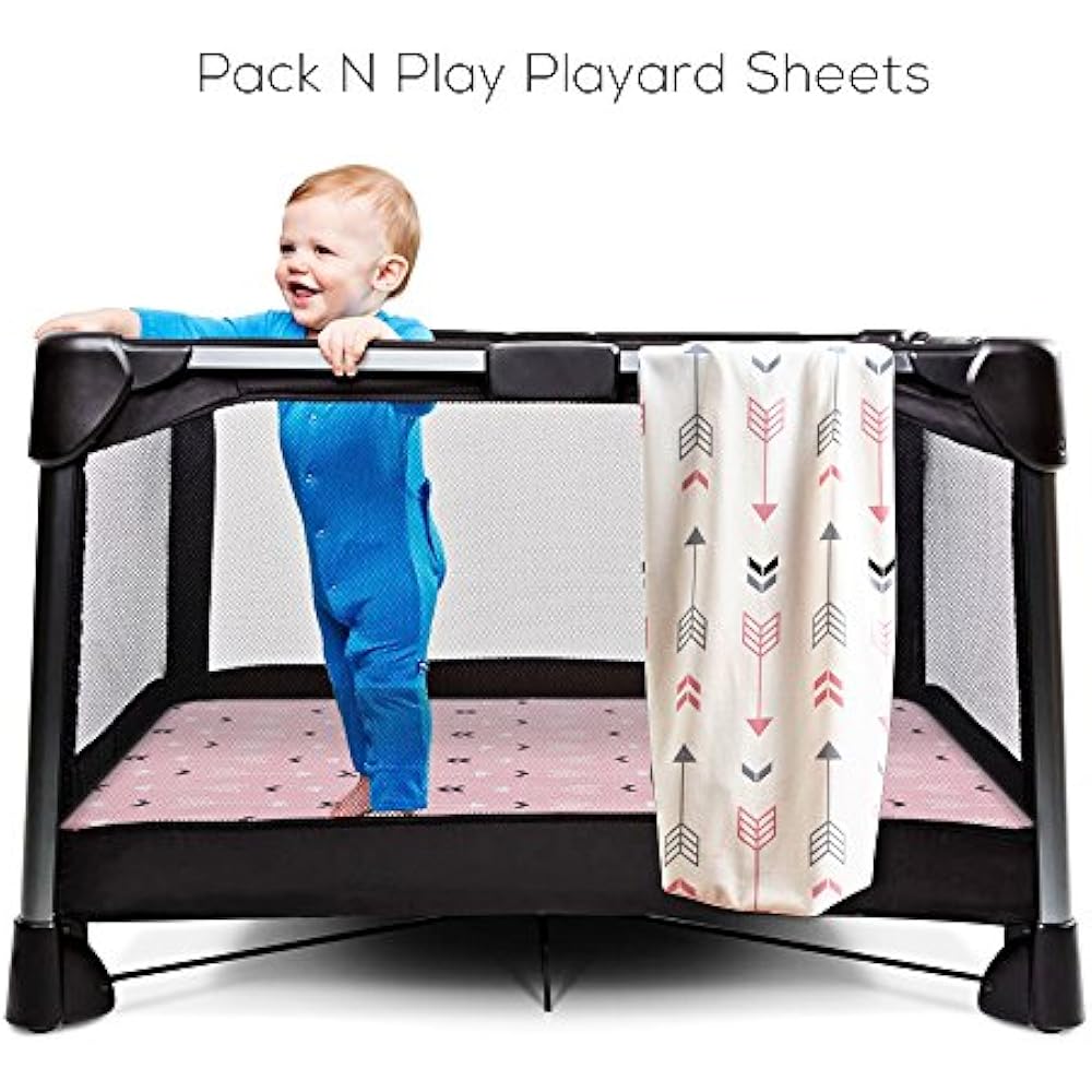 Stretchy Fitted Pack N Play Playard Sheet Set Brolex 2 Pack Portable