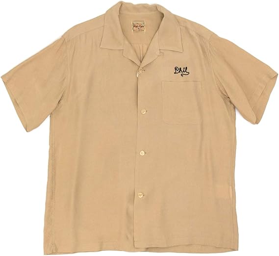 Amazon Style Eyes スタイルアイズ メンズ Larks レーヨンボーリングシャツ Se Mサイズ 133 Beg シャツ 通販